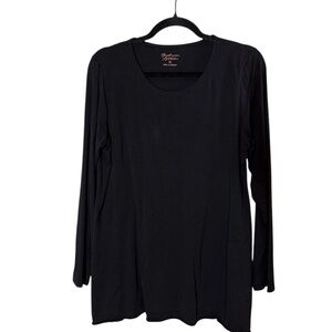 Gudrun Sjoden Women’s Black Long Sleeve Tunic Sz M